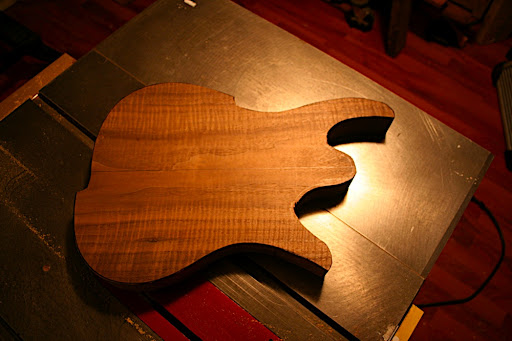 Prototype 1 Javelin body. The lighting doesn't do the figuring justice. The finish will make that grain pop.