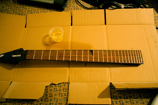 Dry fretboard. :(