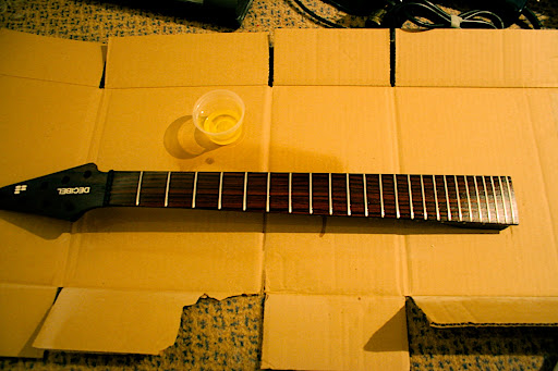 Oiled fretboard! :)