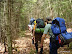 on the trail