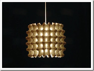 Lamps from egg carton