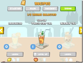 drinks menu