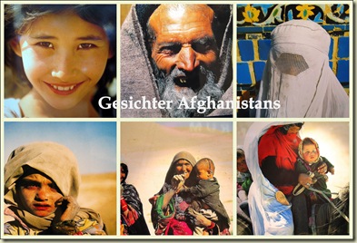 Collage Gesichter Afghanistans
