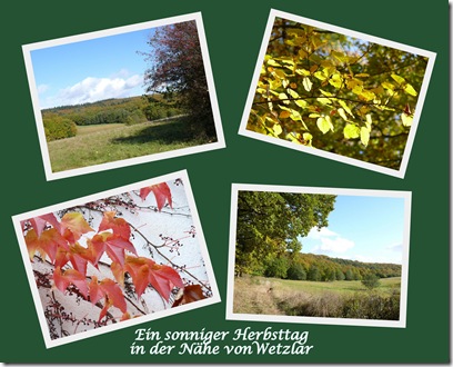 Collage Ein sonniger Herbsttag