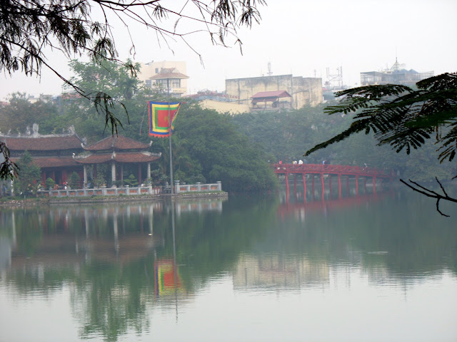 lake at city center