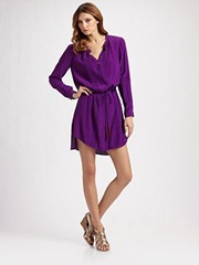 DVF purple dress