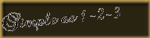 simple as 1 2 3 simple as 1 2 3