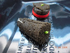 Baby cuke roots emerging from sponge before leaves do. Simply stuffed sponges in bottle openings.