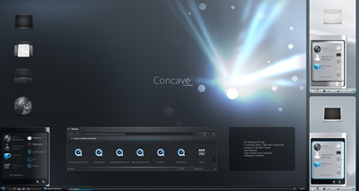 Concave,windows style xp theme download，xp佈景主題vista，visual styles，xp佈景主題教學下載，桌面改造，桌面美化，破解xp佈景主題限制