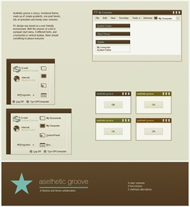 esthetic_Groove,windows style xp theme download，xp佈景主題vista，visual styles，xp佈景主題教學下載，桌面改造，桌面美化，破解xp佈景主題限制