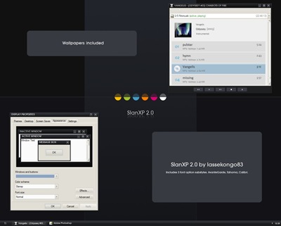 SlanXP_2_0,windows style xp theme  download，桌面改造，桌面美化，破解xp佈景主題限制