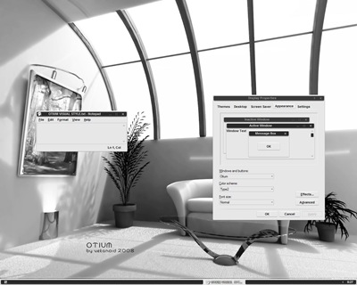 Otium_v2_4,windows style xp theme  download，visual styles，xp佈景主題vista教學下載