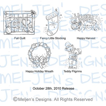 Meljens Designs October 28th Release Display