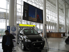 A lone VW on display.