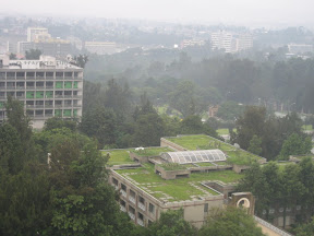 A view from my room at the Addis Hilton