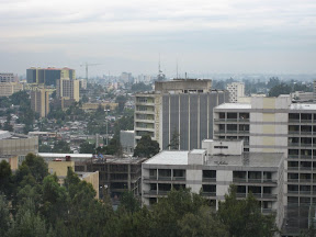Addis Ababa seen from the Hilton
