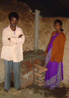 A smokeless stove.