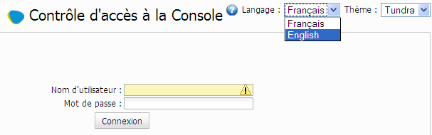 UI defined with the French TMX file