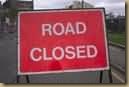 road closed sign