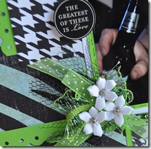GREEN AND BLACK 12X12 SCRAPBOOKING PAGE 2