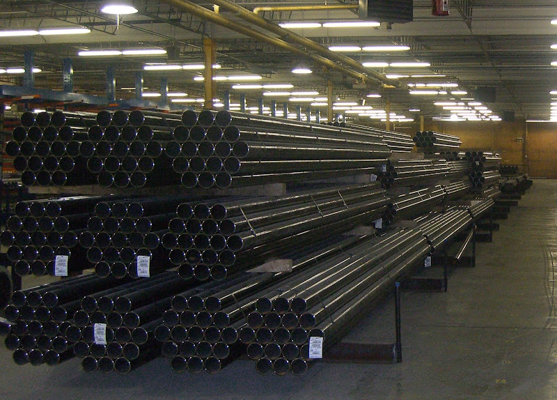Pipe stored indoors
