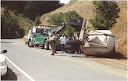 Flipped Cement Truck