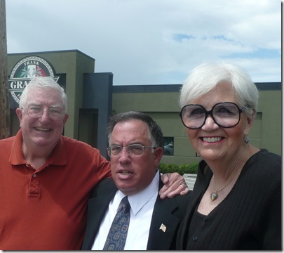 Frank and Barbara Layden with Sam Granato