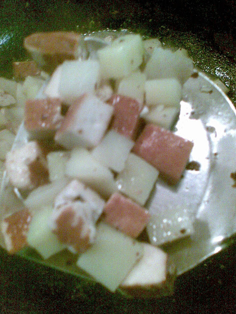 土豆干子鸡丁 特写