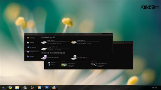 Kiiki VS Windows 7 Theme Kiilki VS : Dark Visual Style Windows 7 Theme