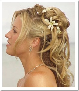 bride's hairstyle