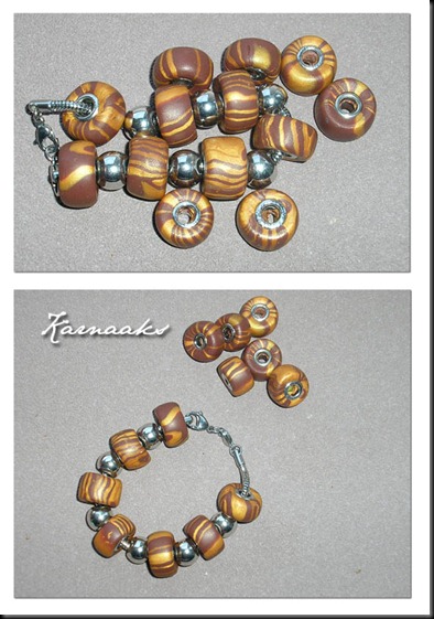 fimo  pandora style beads