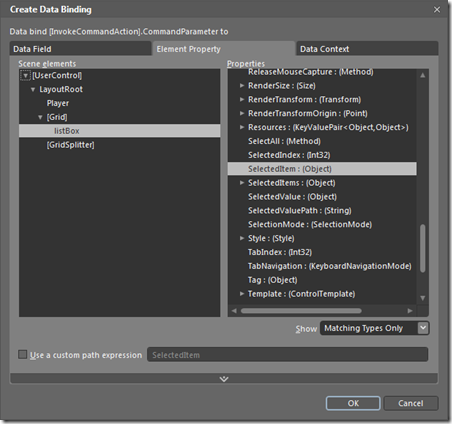 MoviePlayerCommandParameter