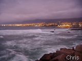 Antofagasta ao anoitecer