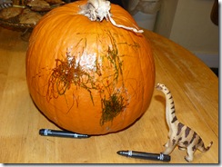 carving a pumpkin 010