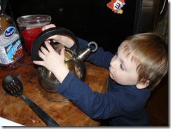 Clint fixing sink,caelun in tub, snake in a  tea pot 026