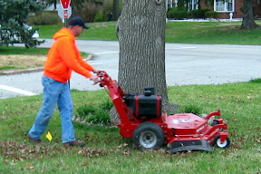 Matt and his spiffy mower