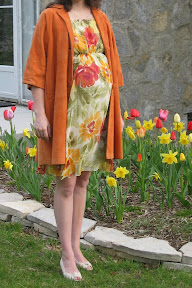 The coat on my big pregnant self (35 weeks!) at Easter