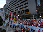 The starting line on Bay Street