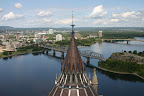 View of the Ottawa River from the Peace Tower