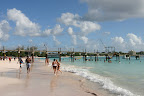 Beach and pier at the Boatyard, Barbados