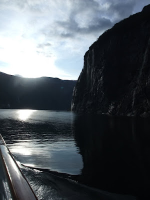 Geiranger fjord view 