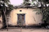Bench by the Brick Window This building is part of the Machinga District Hospital campus in southern Malawi. Overall, the hospital is spartan but well kempt. I do not know who forgot this small building or why they let it go to seed. This image was my first attempt at High Dynamic Range or HDR photography. This technique involves taking multiple snapshots of the exact same thing with varying amounts of light (exposure time). You then use software to superimpose multiple images so that you can get the best shadows from the darker images and the best highlights from the brighter images. You can tell that a breeze was moving the tree leaves on this day; they are a bit blurry because they were not in the exact same place for each of the three images I combined to make this one.