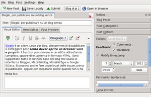 Blogilo: Un editor de blogging para KDE Blogilo: Un editor de blogging para KDE
