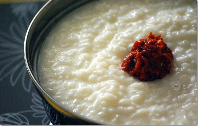 With curd rice