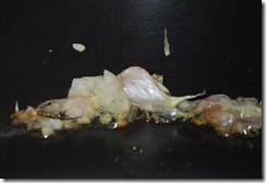 Crushed garlic,fry