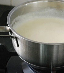 Boil milk