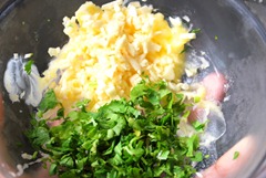 Garlic,butter and coriander