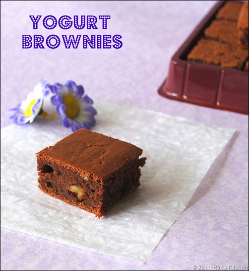 Yogurt brownies,without egg Yogurt brownies,without egg