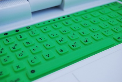 green keyboard