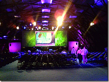 La sala principale di Remix09 La sala principale di Remix09